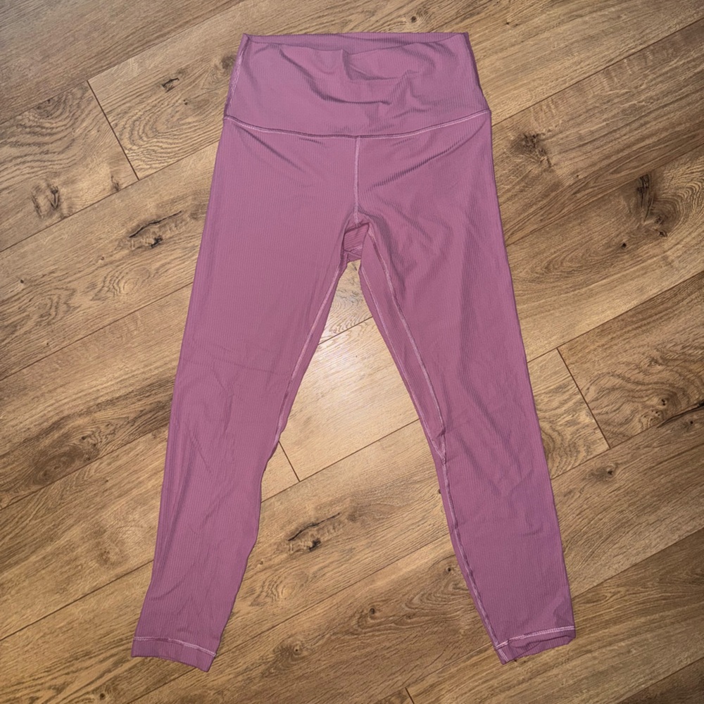 Lululemon High Rise Align Ribbed leggings, size 8